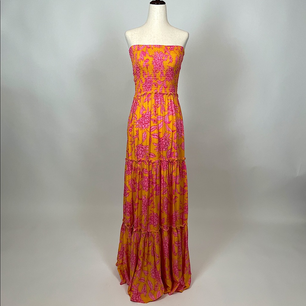 Tropical Floral Maxi Dress